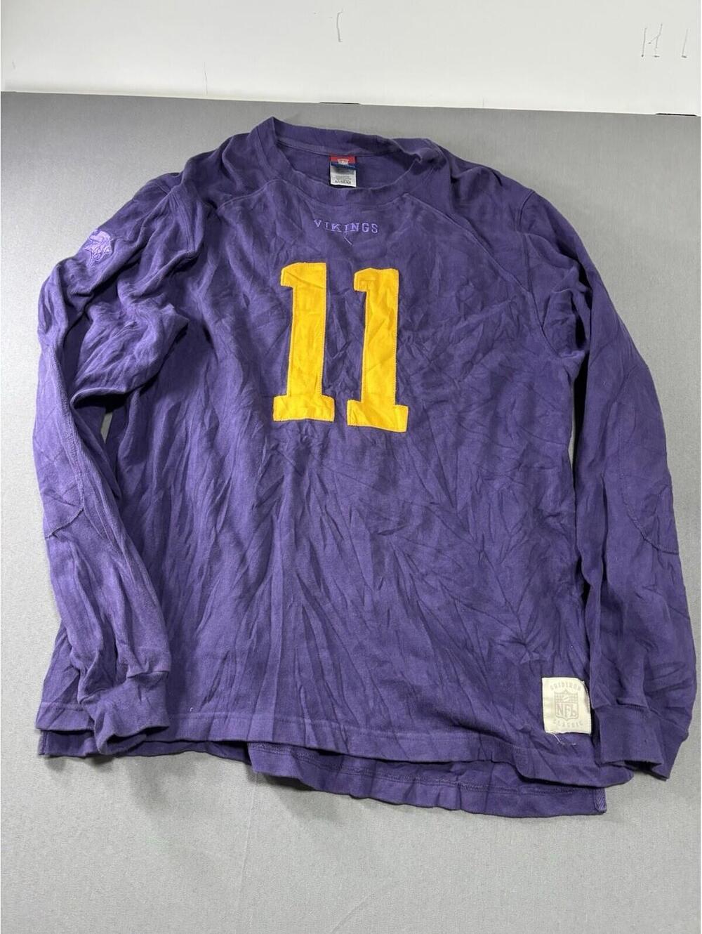 Reebok Minnesota Vikings Sweatshirt M CULPEPPER 11 Gridiron Classic Shirt